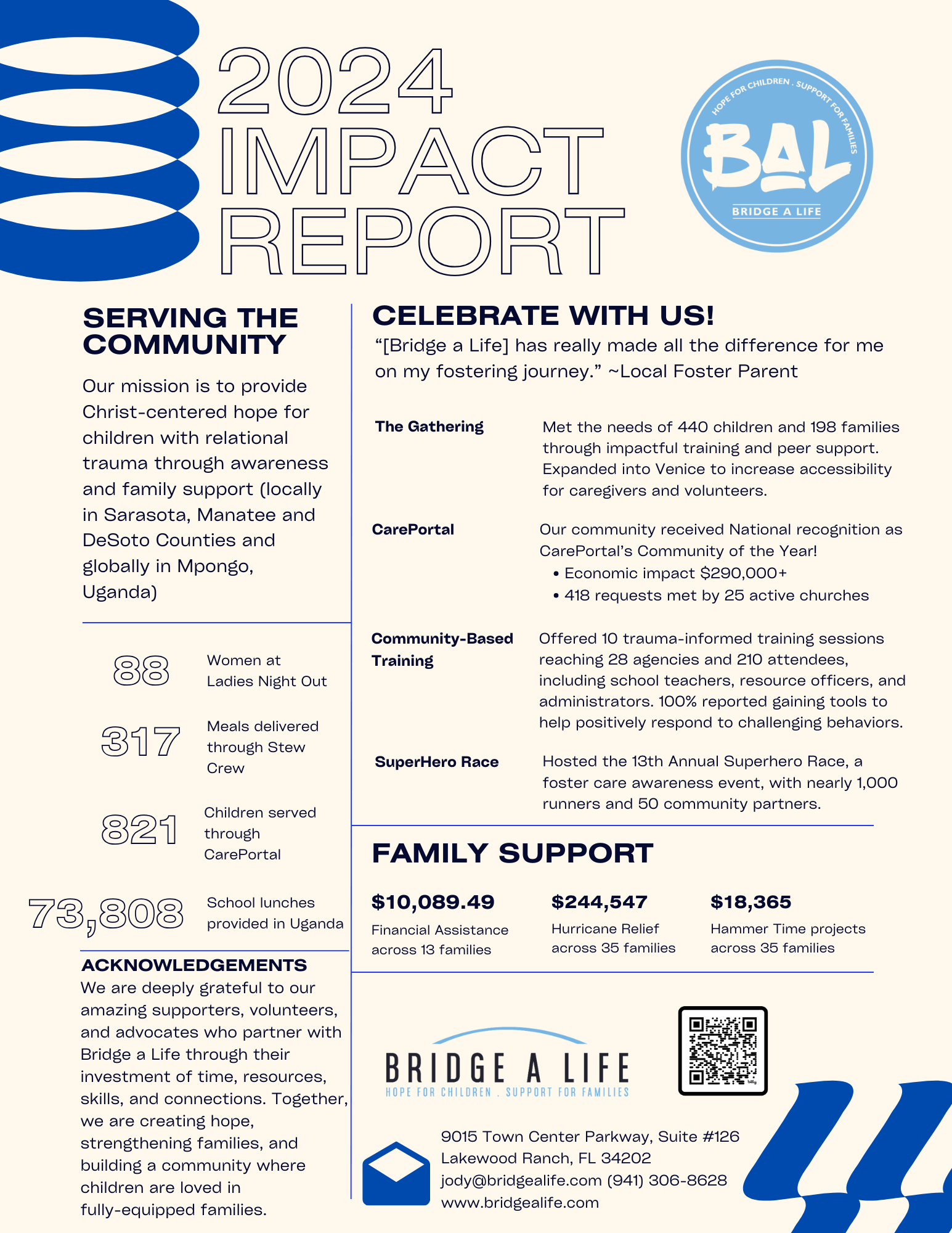 2024 Impact Report Bridge a Life